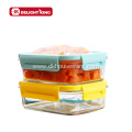 Airtight Borosilicate Glass Food Container With Silicone Lid